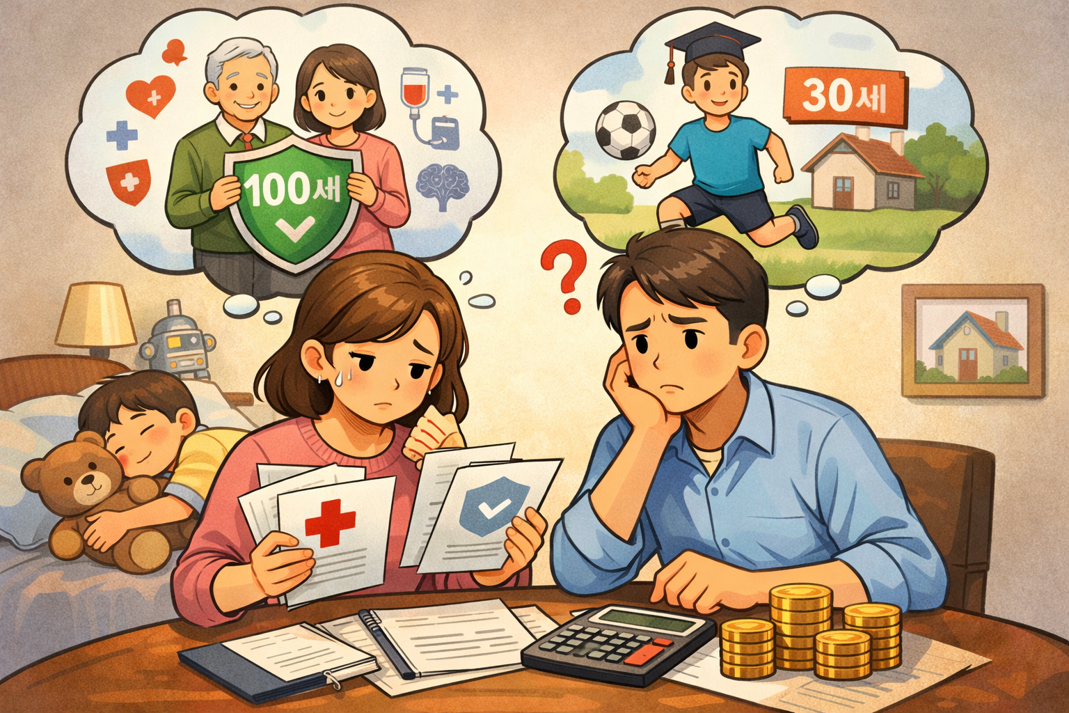 어린이보험 30세 만기 vs 100세 만기