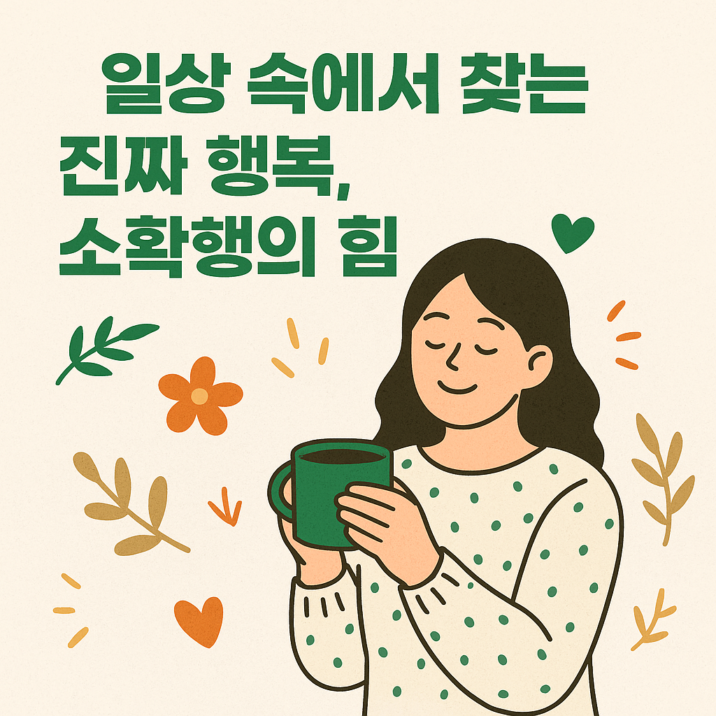 정서적 회복과 일상 행복의 철학입니다