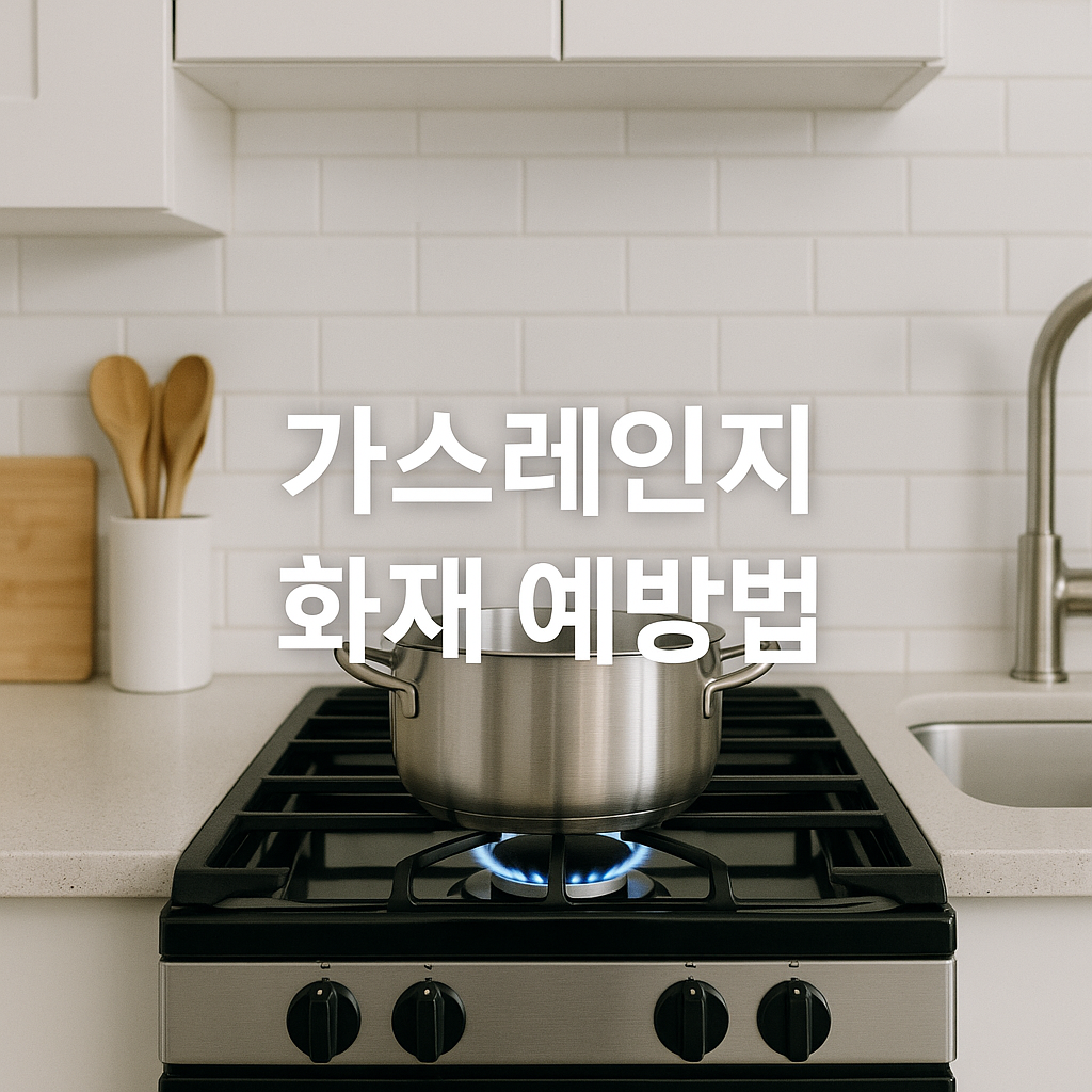 가스레인지 화재, 예방이 99%입니다! 꼭 알아야 할 안전수칙🔥