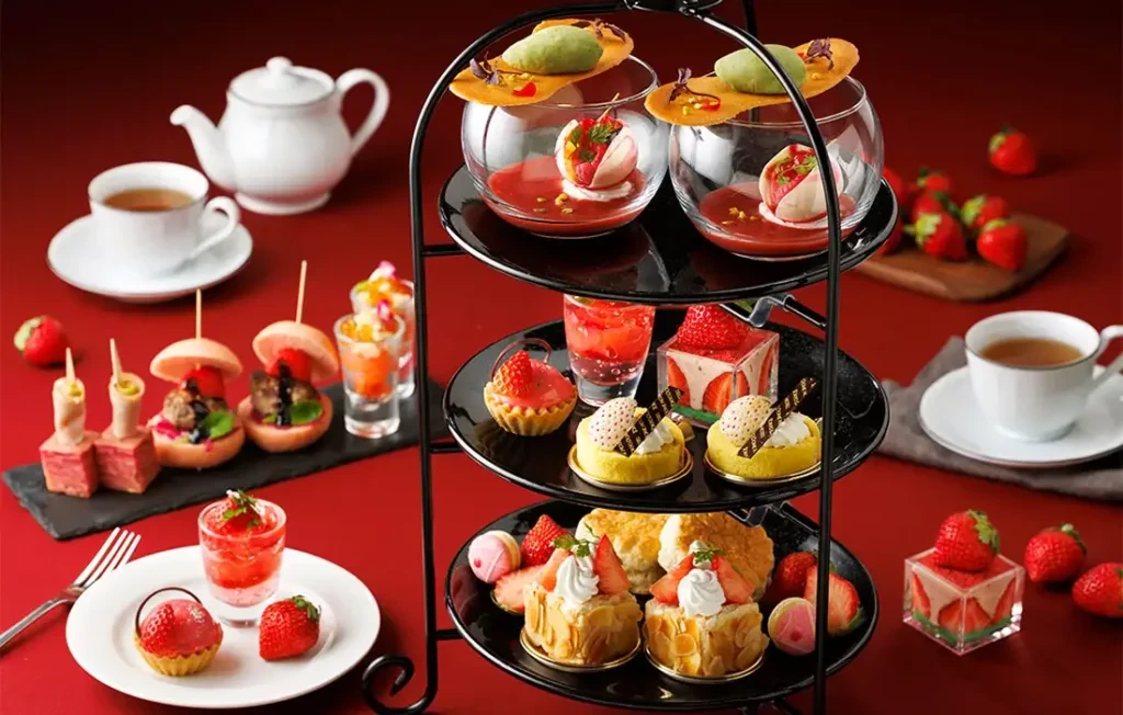 딸기 애프터눈 티 : 도쿄돔 호텔