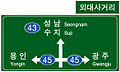 교차로 예고표지