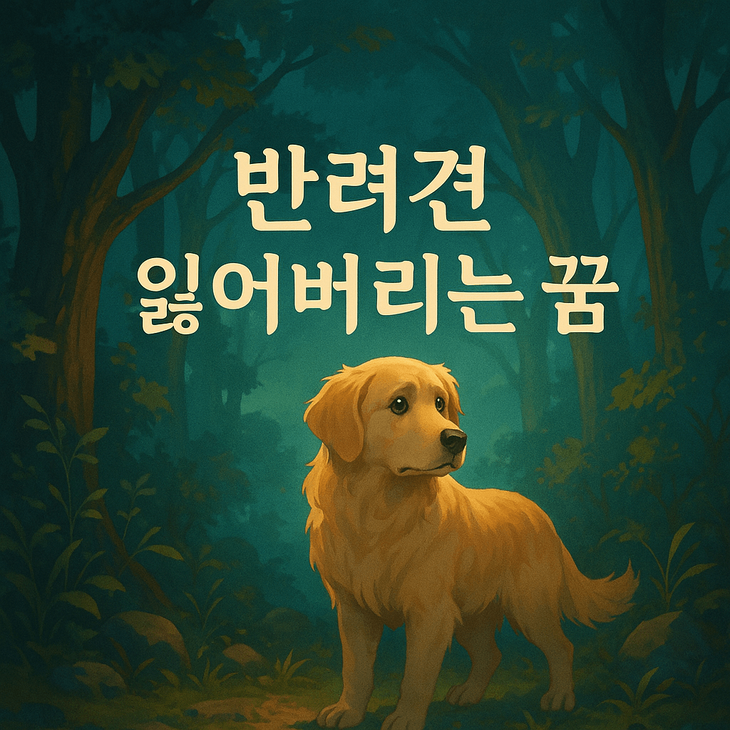 반려견 잃어버리는 꿈