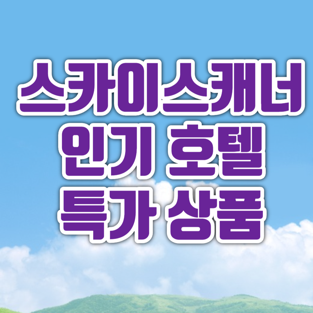 스카이스캐너 인기호텔 특가상품