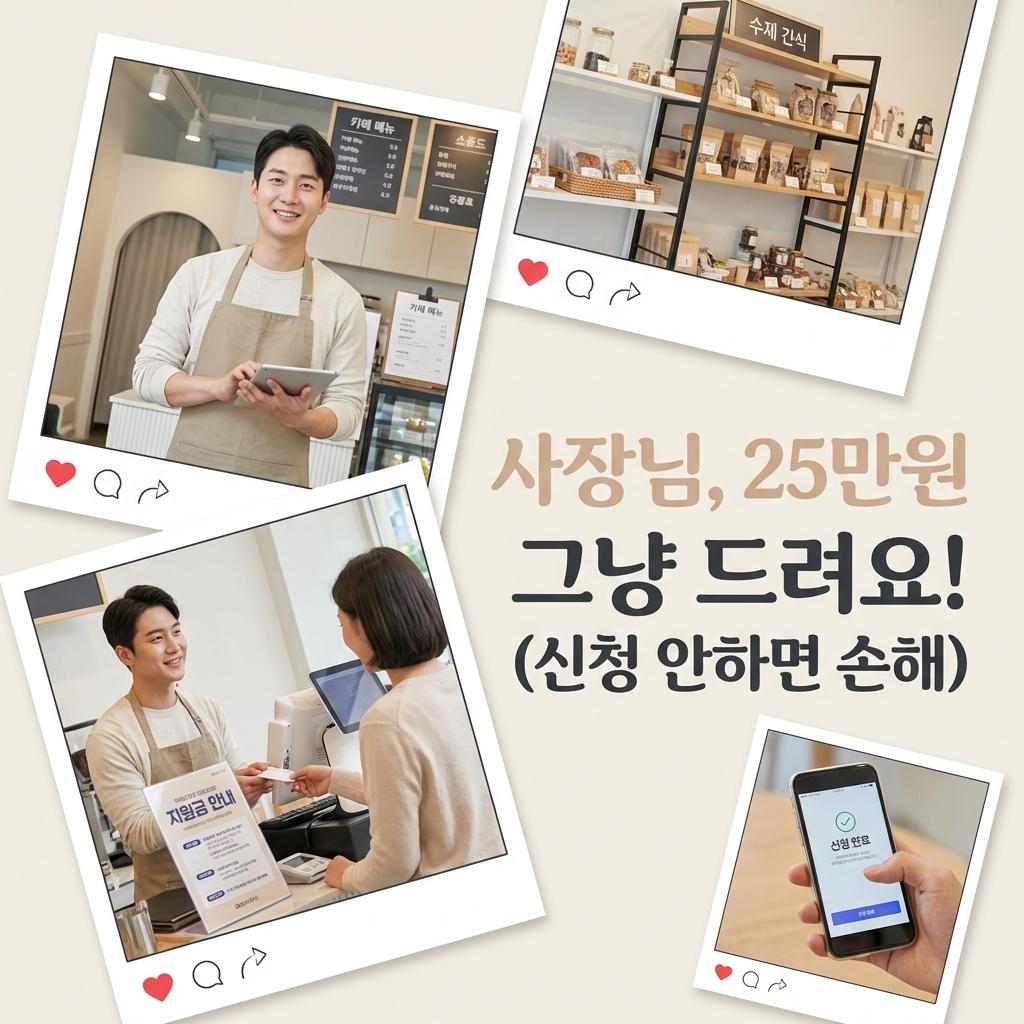 자영업자 필독! 25만원 경영안정 바우처 신청 방법