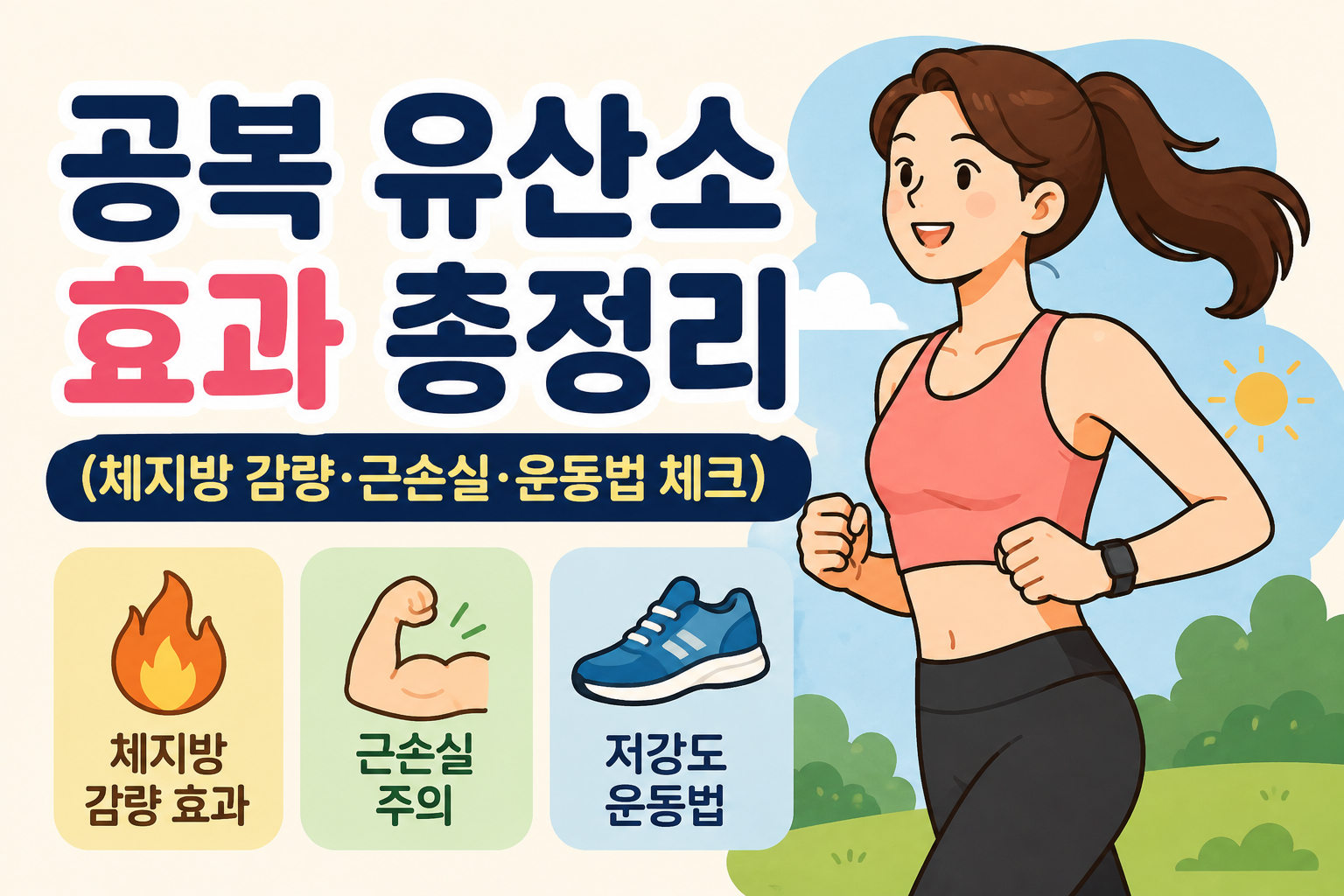 공복 유산소 효과 총정리 (체지방 감량·근손실·운동법 체크) -사진-