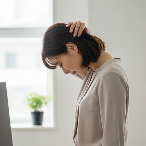 거북목 예방을 위한 목 스트레칭