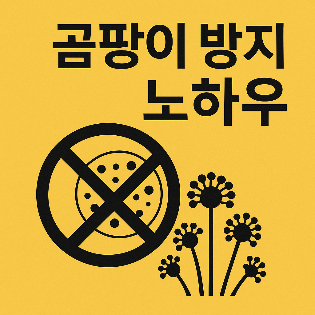 곰팡이 완벽 차단! 습도 유지와 생활 속 곰팡이 제거 비법 총정리