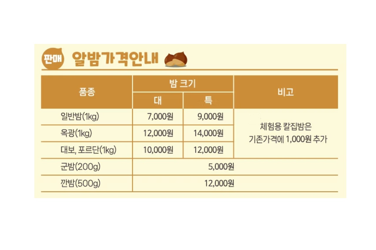 우리나라 유명한 지역축제 공주 알밤 축제