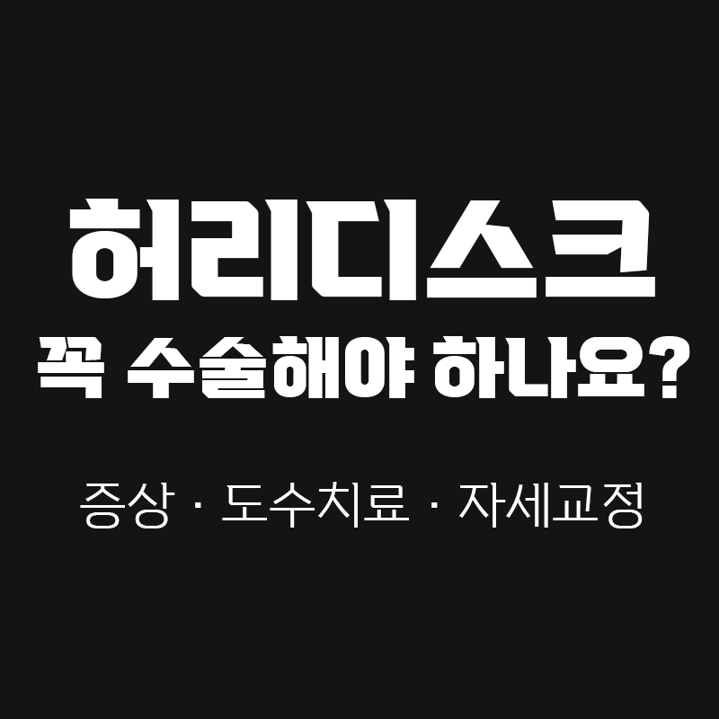 허리디스크에 관련된 블로그 글 썸네일