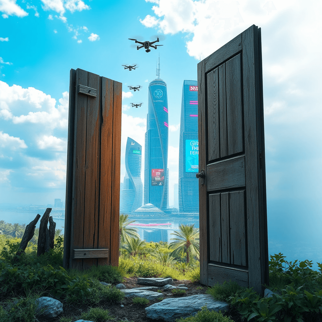 문이 열리면 다른 세계로 연결되는 꿈해몽