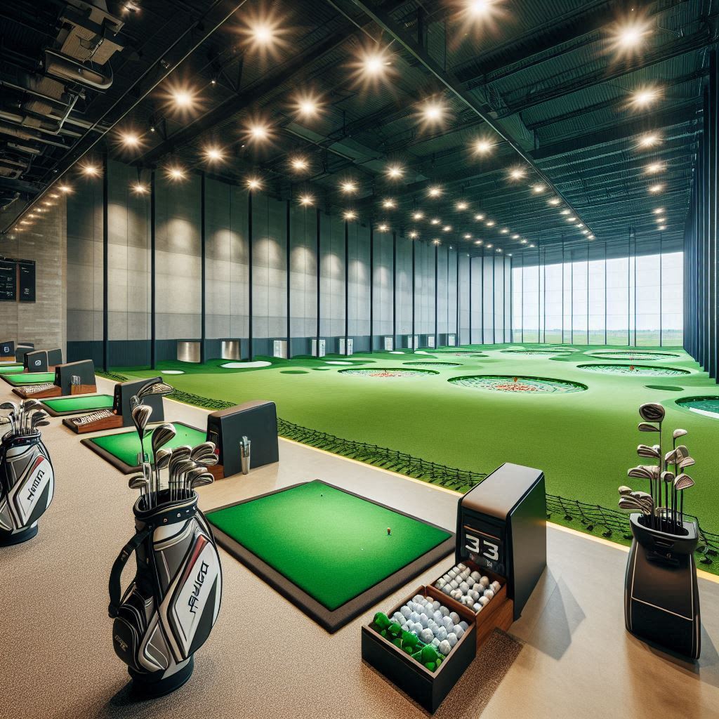 실내골프연습장 배경