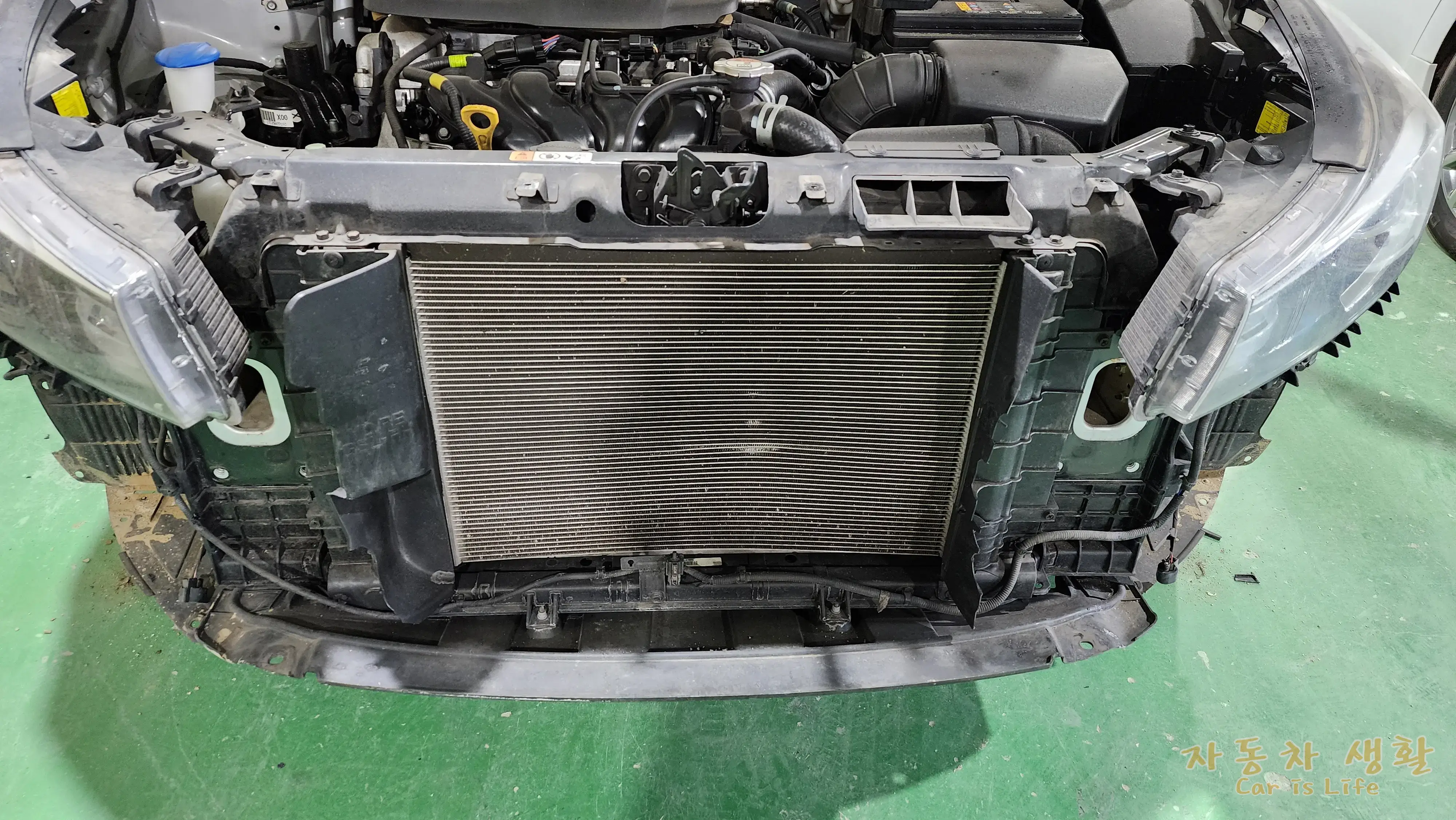 범퍼 레인 탈거