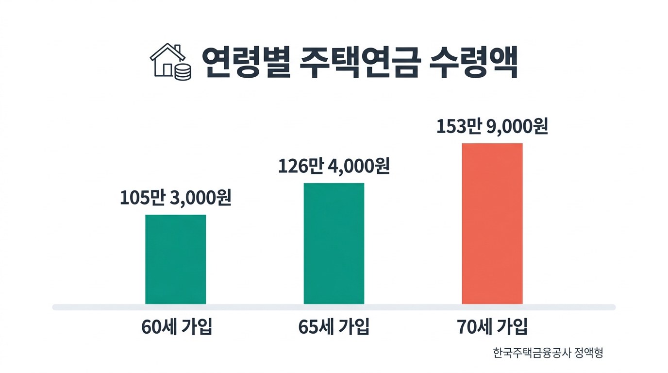 연령별 주택연금 수령액