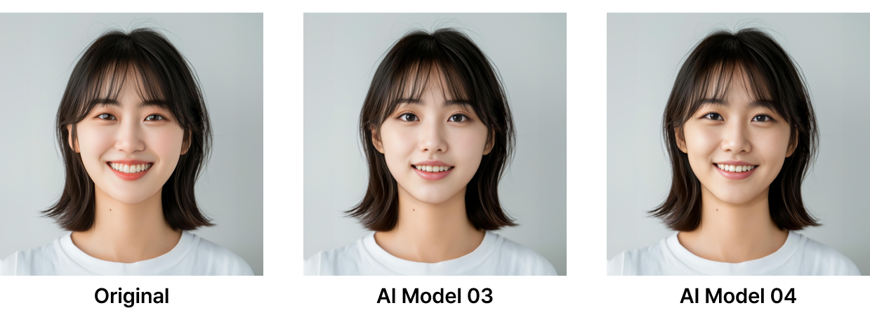 미용실 마케팅: 고객의 실제 시술 전후 사진의 얼굴 바꾸기