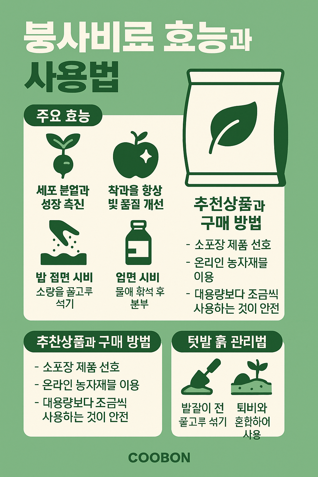 붕사비료 효능과 사용법