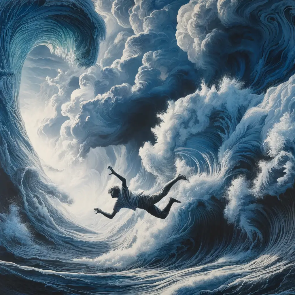 파도에 휩쓸리는 꿈 해몽