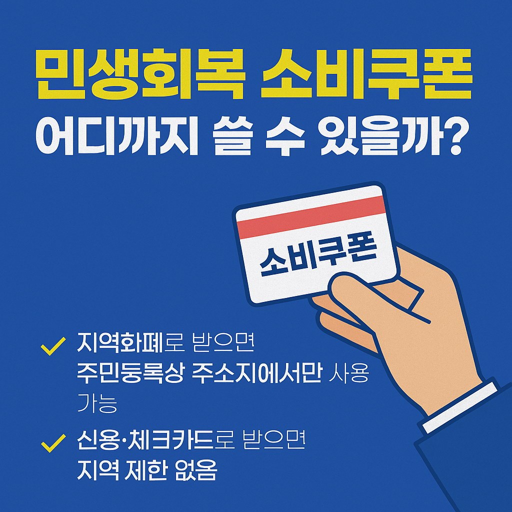 민생회복 소비쿠폰 신청방법