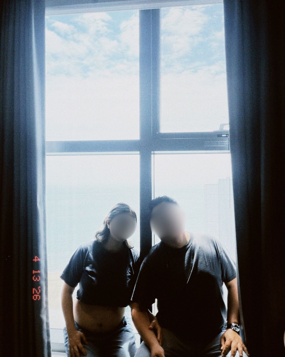 셀프 만삭 촬영