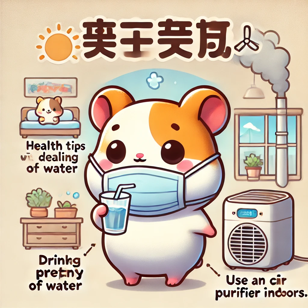 봄철 미세먼지 대응을 위한 건강관리 썸네일 이미지