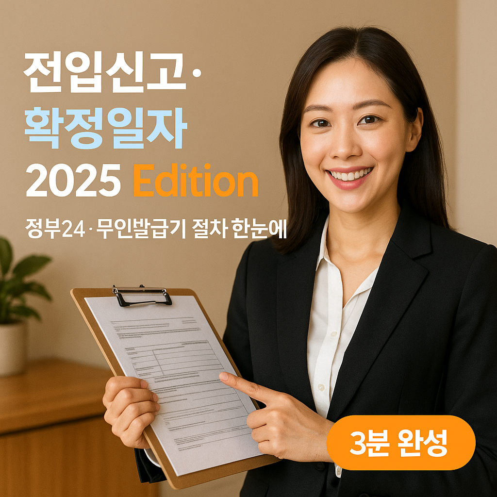 전입신고&middot;확정일자 2025 Edition &ndash; 하루 컷 완료 실전 가이드