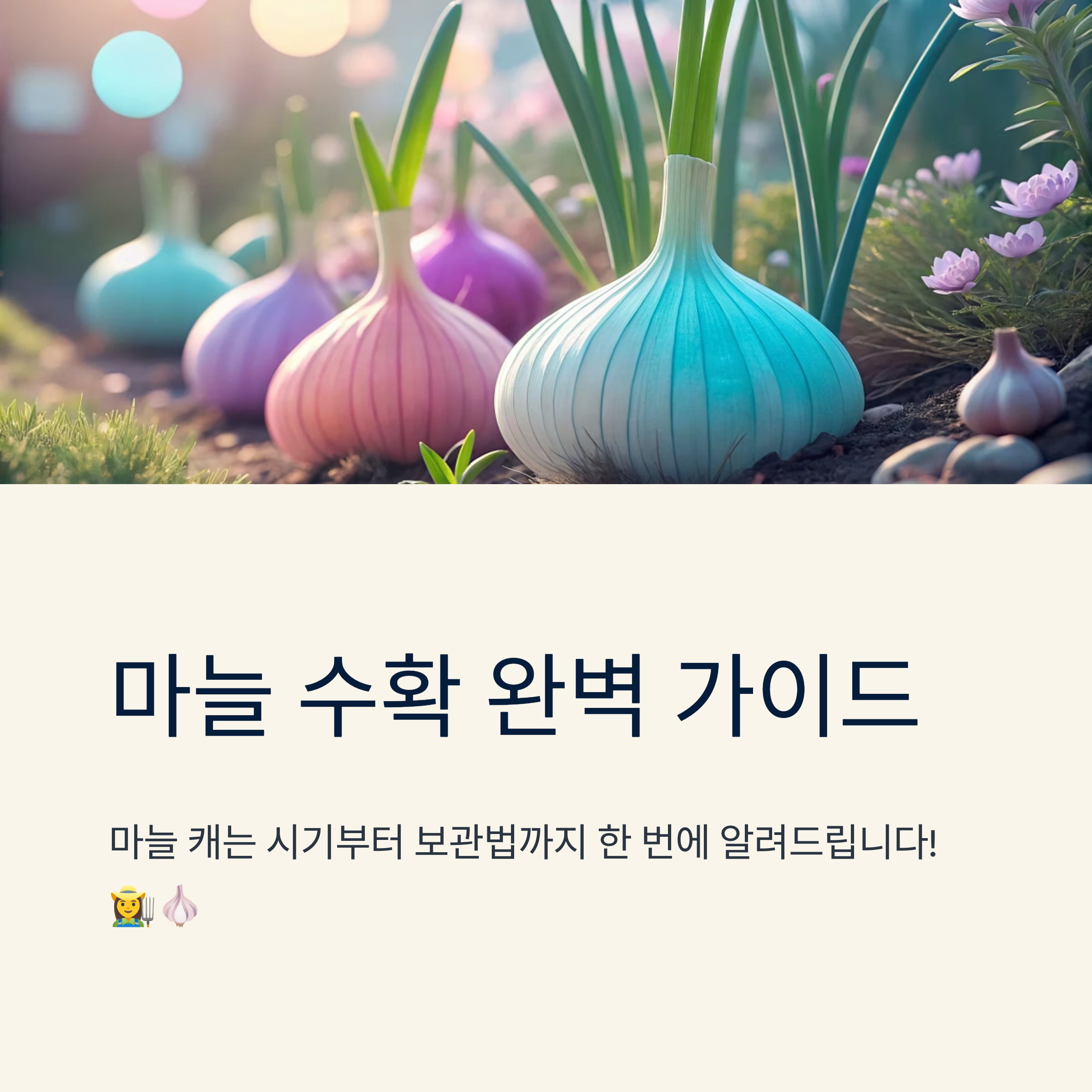 마늘캐는시기 쉽게 알아보는 수확 시점 완벽정리