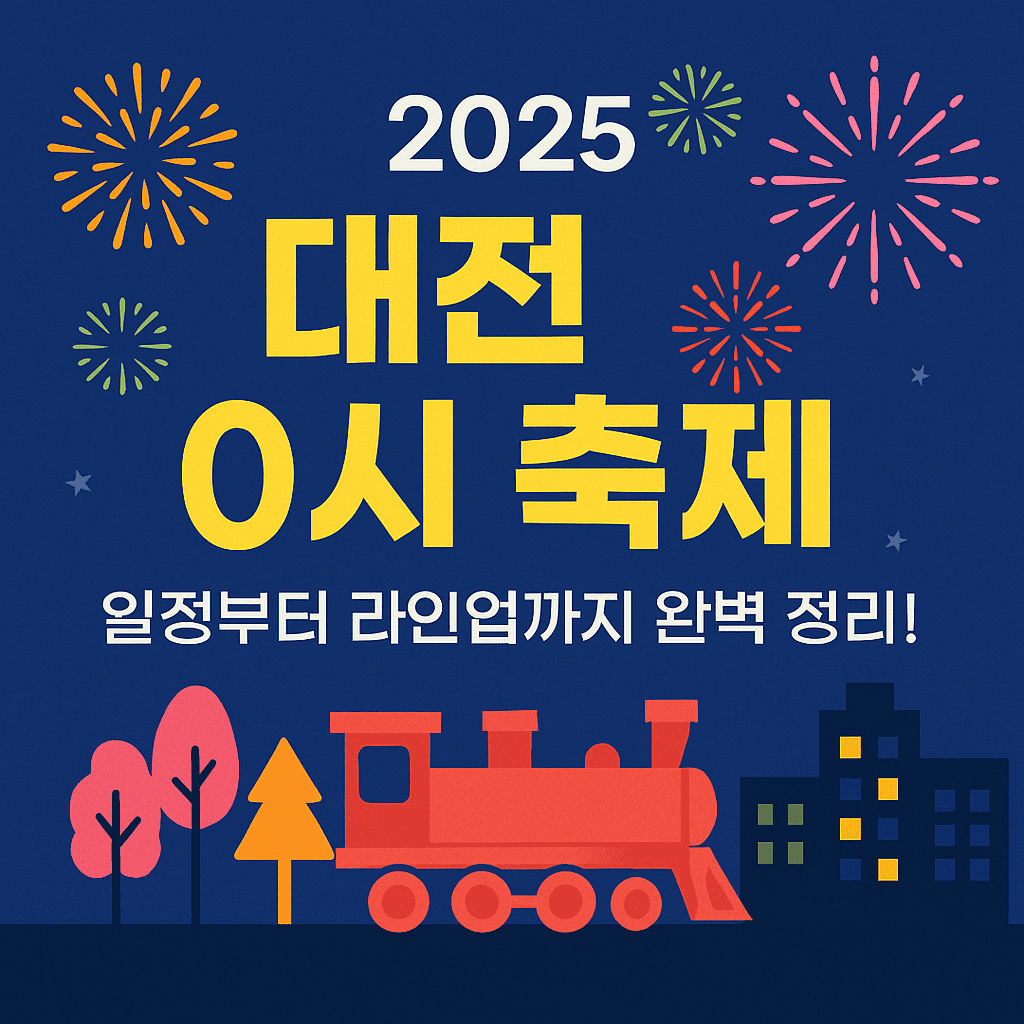 2025 대전 0시 축제 일정부터 라인업까지 완벽 정리!