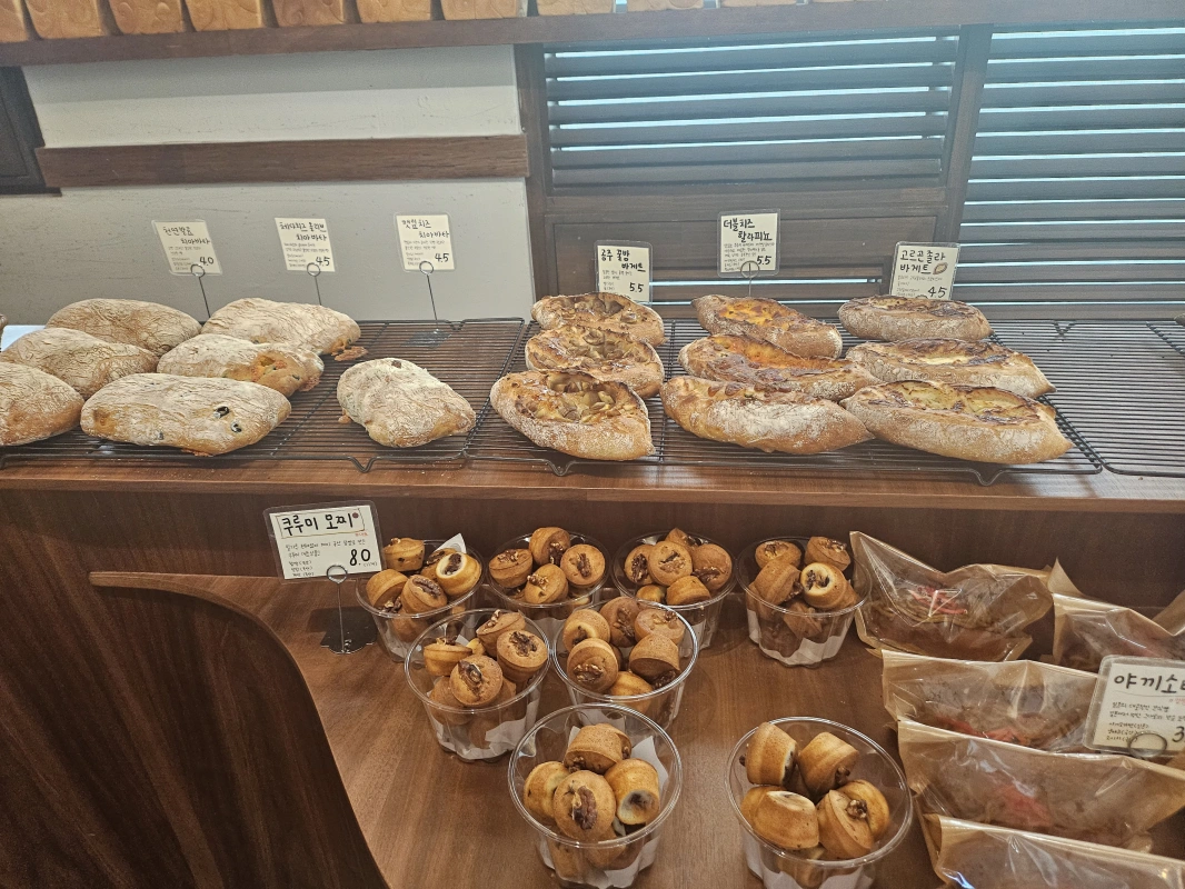 쿠루미모찌-치아바타-공주밤바게트-고르곤졸라바게트-쿠루미모찌