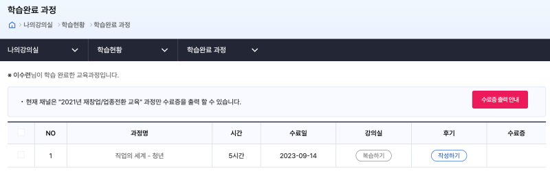 희망리턴패키지-전직장려수당