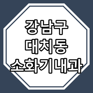 서울 강남구 대치동 소화기 내과 진료 하는 동네 의원