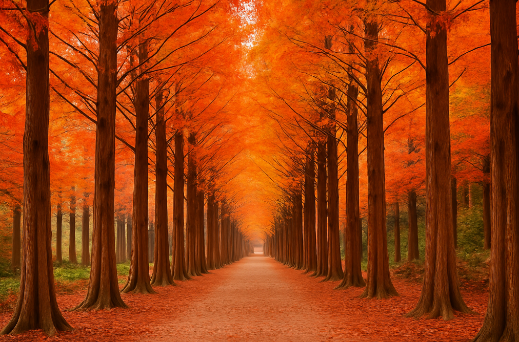 전국 1위 메타세쿼이아 단풍길, 장태산휴양림 완벽 가이드