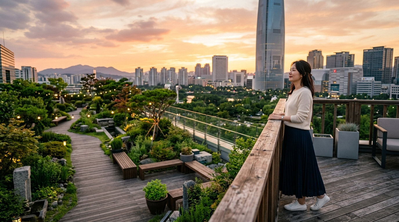특별한 경험을 제공하는 옥상정원