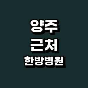양주시 한방병원