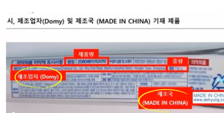 2080 치약 회수 있다면 꼭 보세요, 중국산 6종 회수 대상