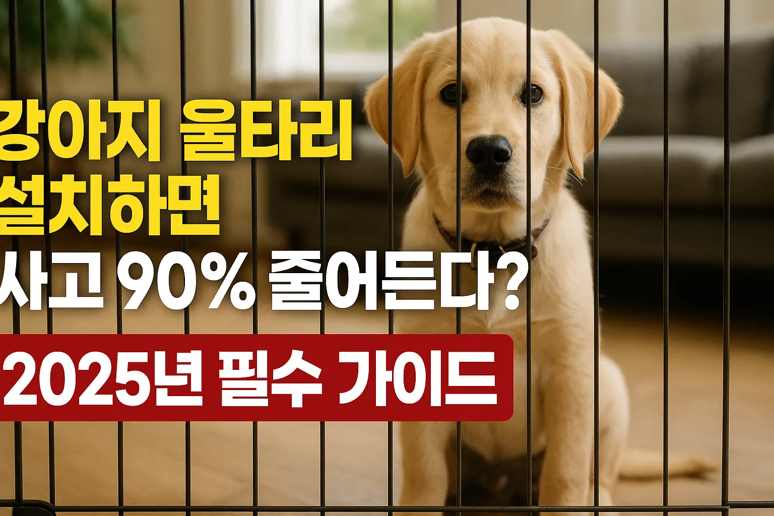 강아지 울타리 설치하면 사고 90% 줄어든다? 2025년 필수 가이드