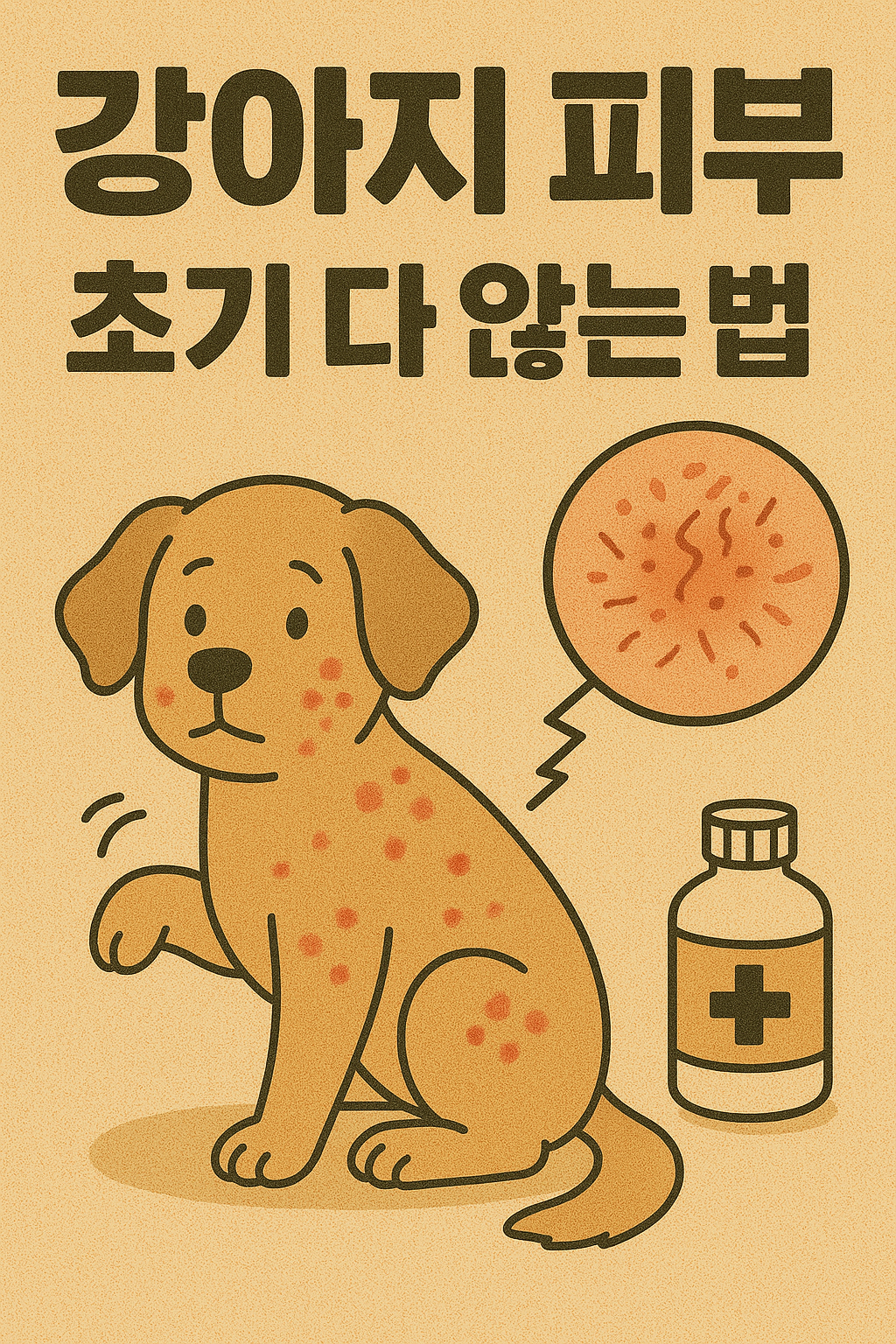 강아지 피부병, 초기 대응법 관련사진