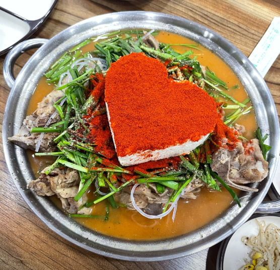 오늘N 하트 콩크림 감자탕 강릉시 초당순두부길 강릉초당콩감자탕