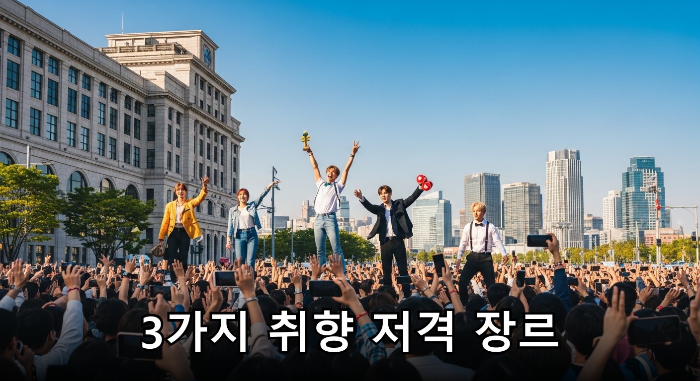 다양한 드라마 취향을 나타내는 아이콘들