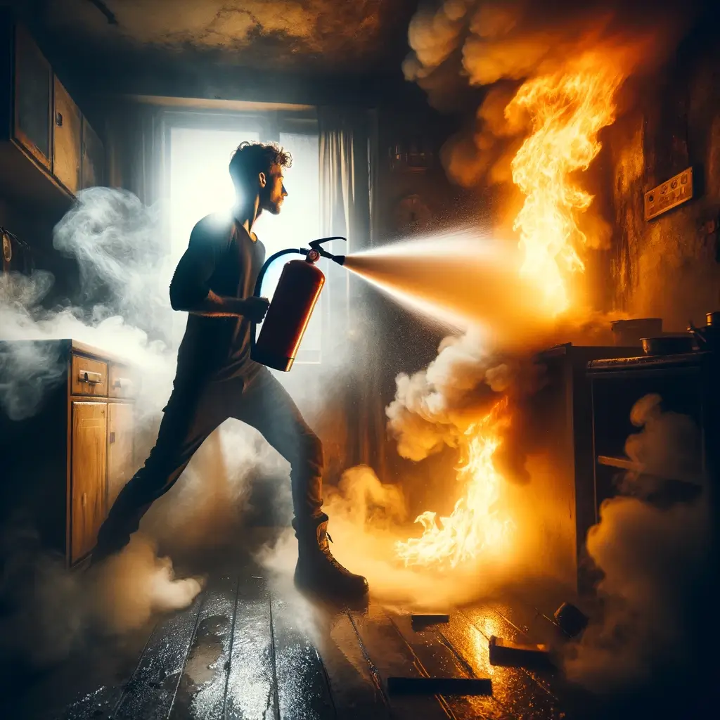 소화기로 불 끄는 꿈 해몽