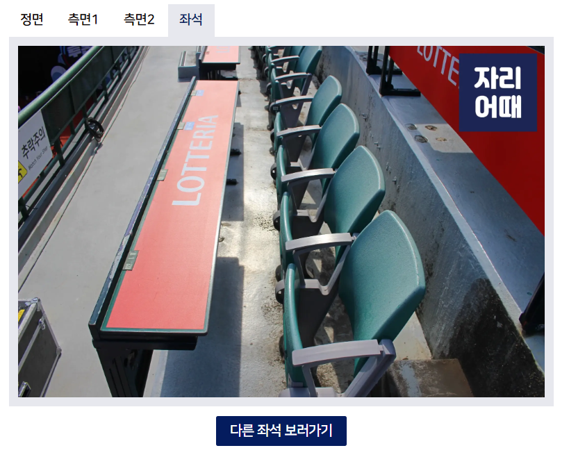 사직야구장 좌석 배치도, 예매 가격, 좌석별 시야