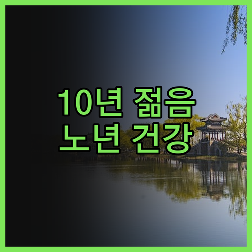 💥💥💥충격💥💥💥 노년 건강, 이렇게 