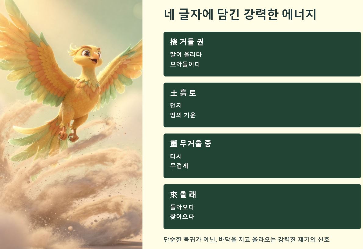 권토중래의 뜻 유래