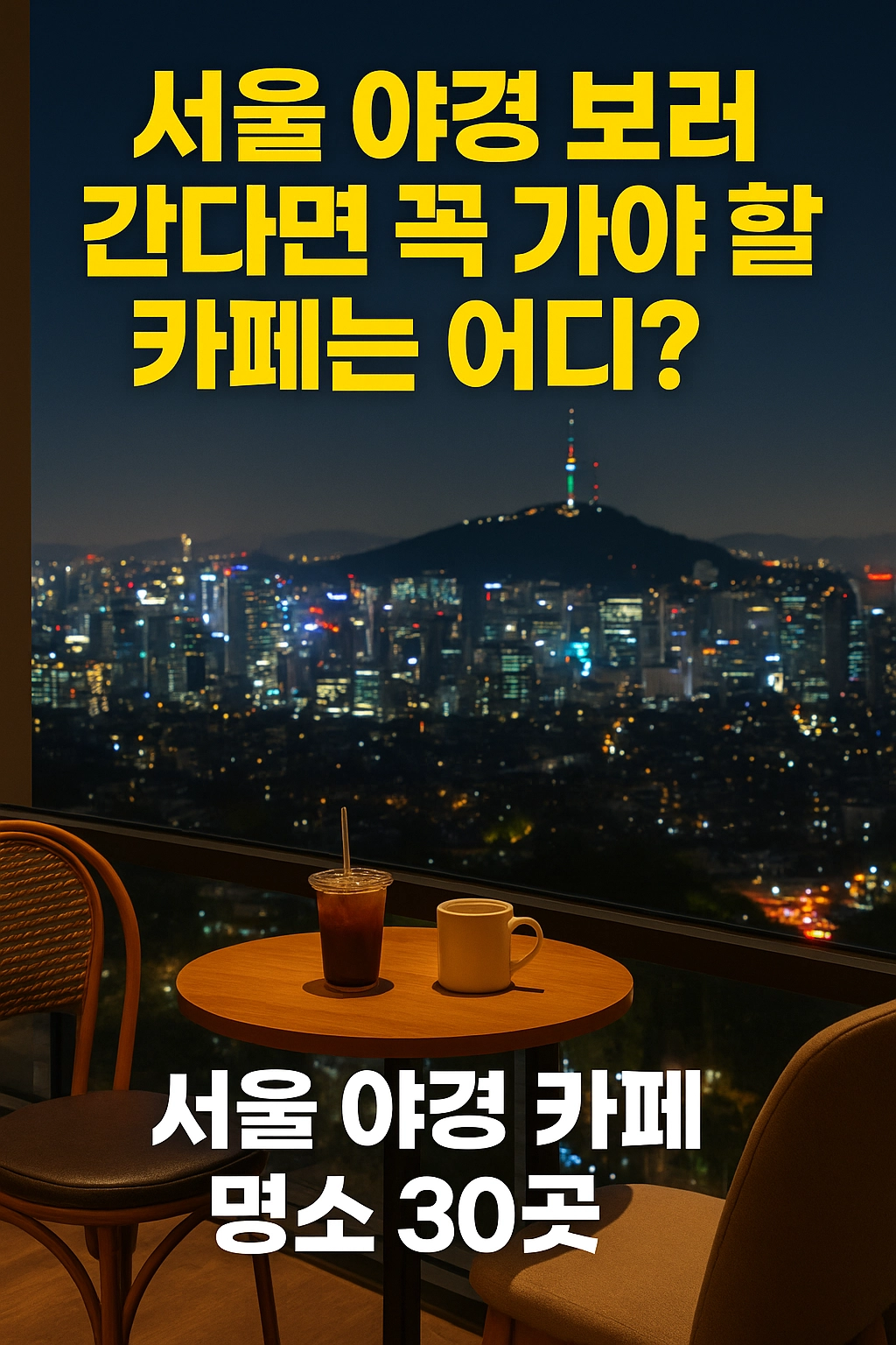 서울 야경 보러 간다면 꼭 가야 할 카페는 어디 서울 야경 카페 명소 30곳