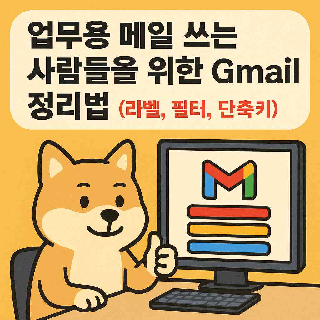 업무용 메일 쓰는 사람들을 위한 Gmail 정리법 (라벨, 필터, 단축키)