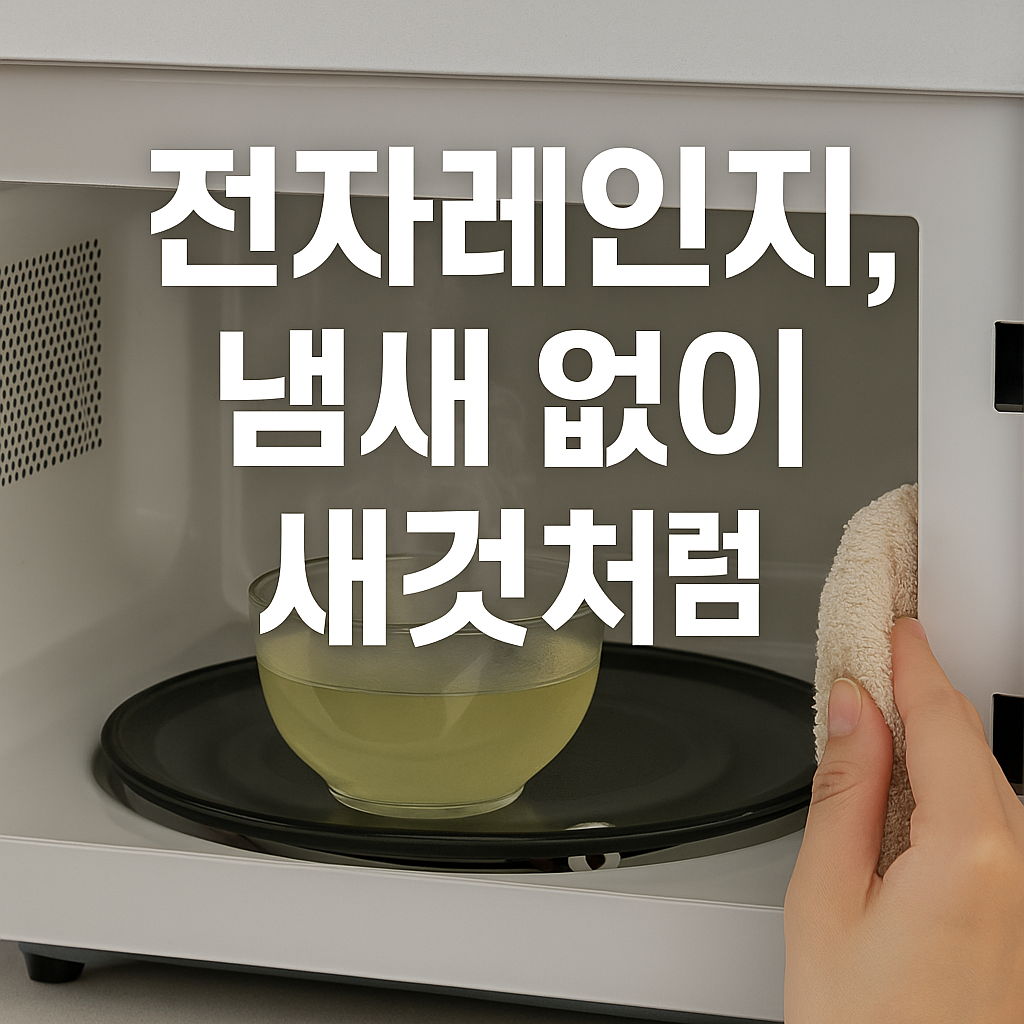 전자레인지 유증기 찌든 때, 이렇게 지우세요!