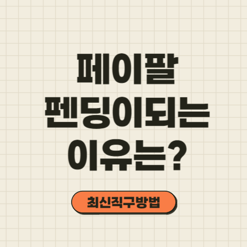 페이팔 펜딩 Paypal pending
