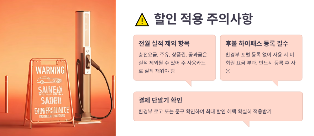 할인 적용 시 주의사항