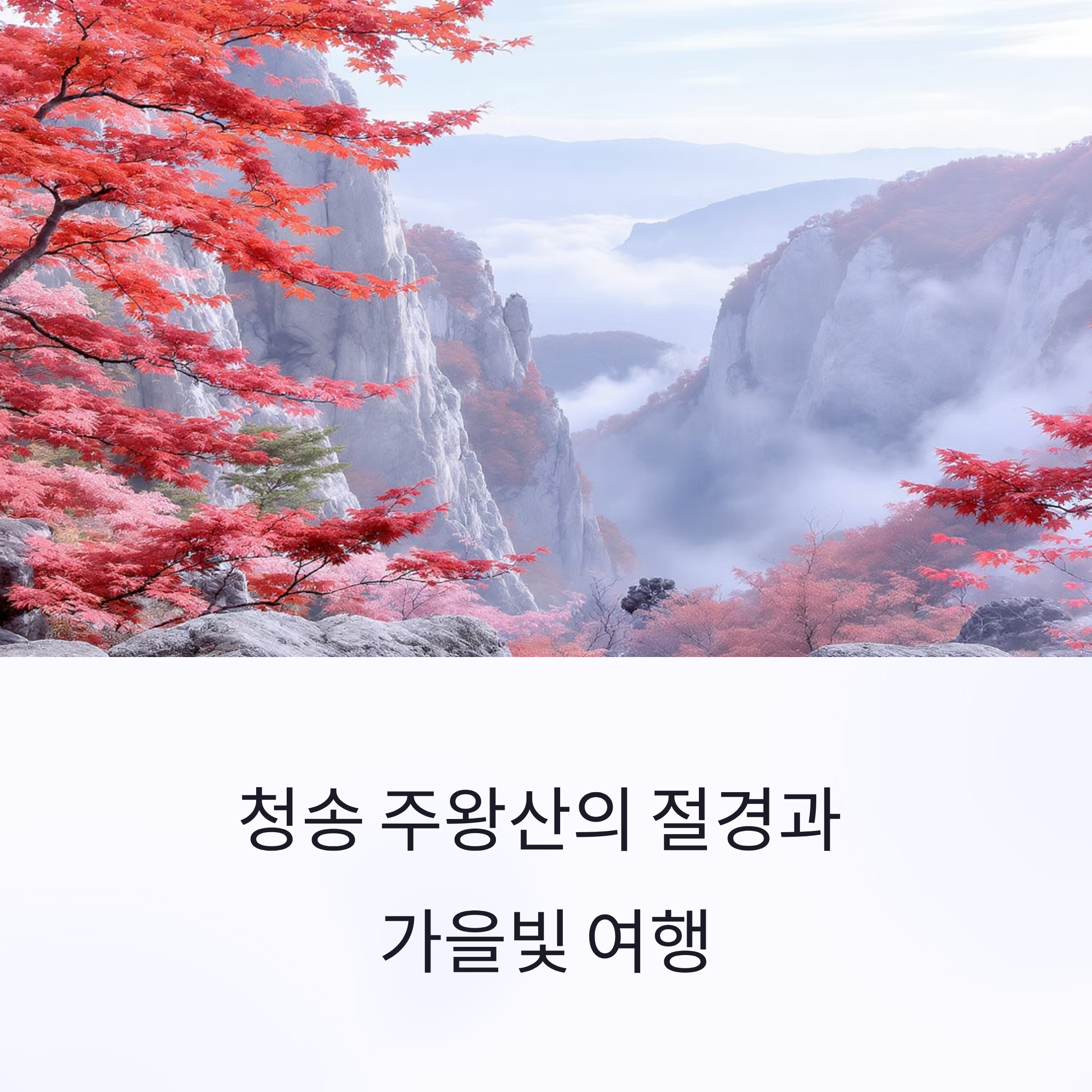 청송 주왕산 절경과 가을빛 물든 여행