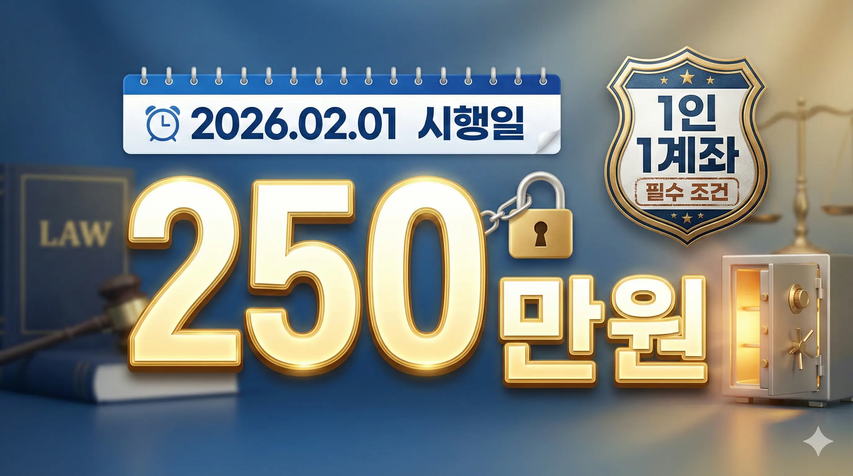 2026년 2월 시행 생계비계좌 월 250만원 압류금지 핵심 요약