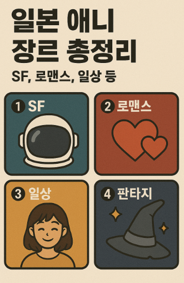 일본 애니 장르 총정리 (SF, 로맨스, 일상 등) 사진