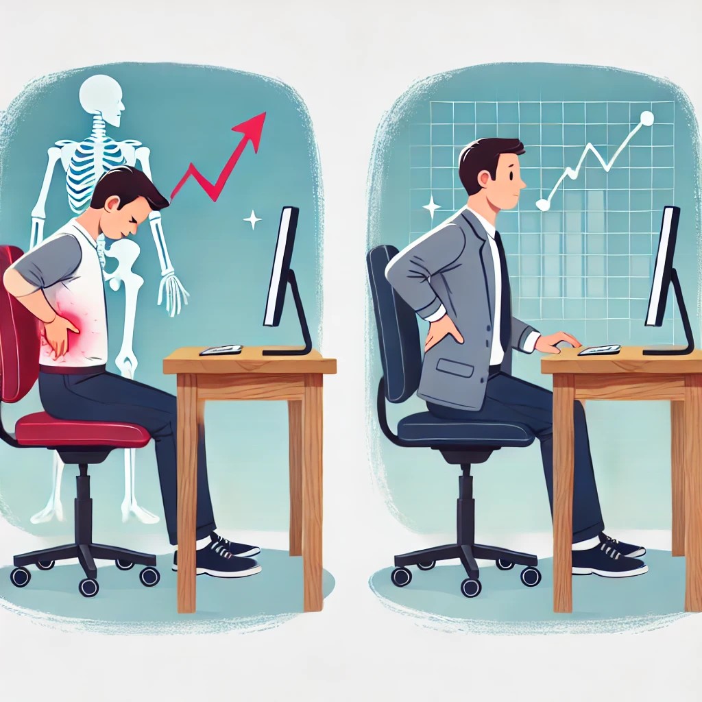 나쁜 자세가 건강에 미치는 영향과 교정법